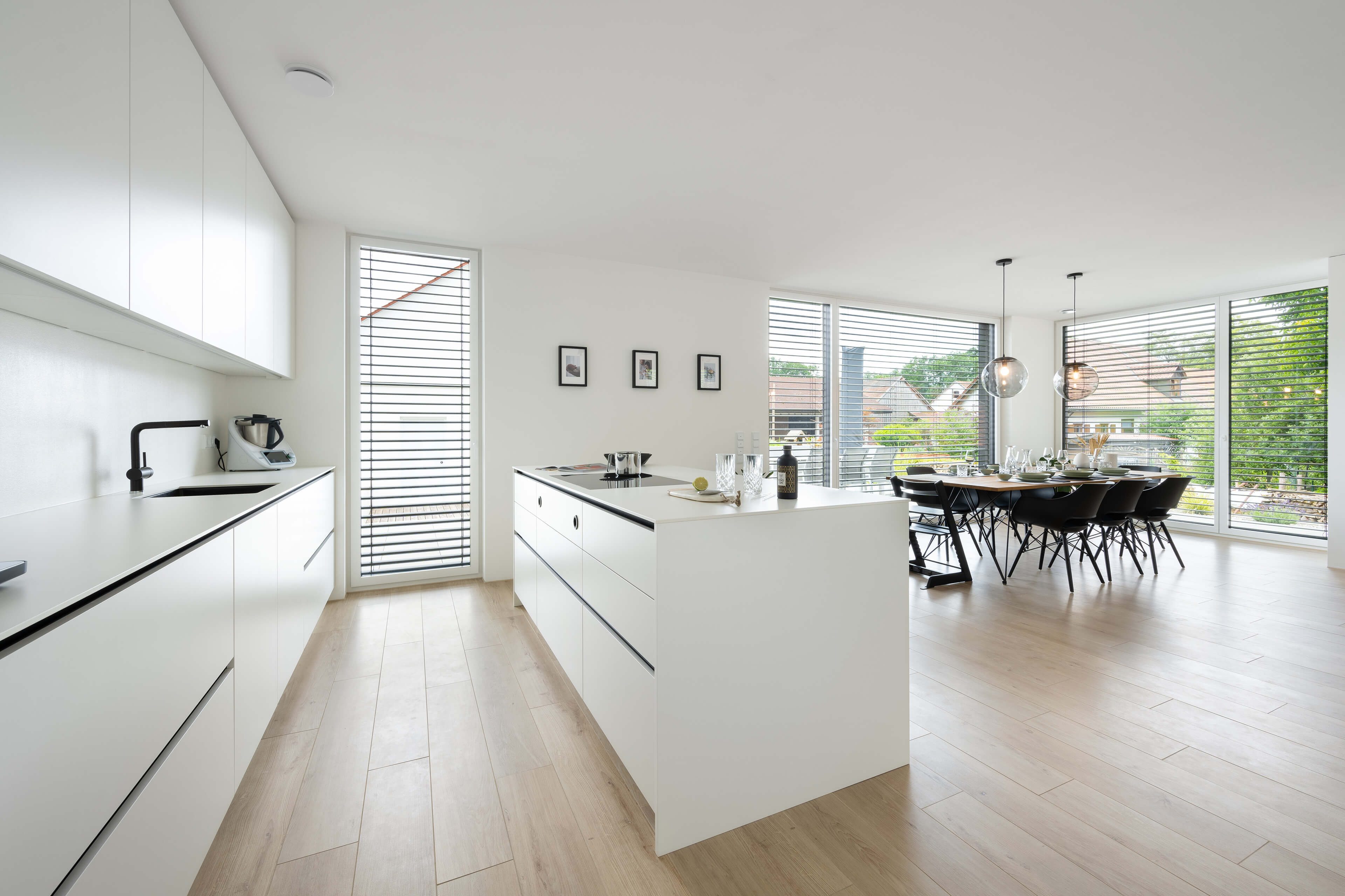 Designerküche in Weiß